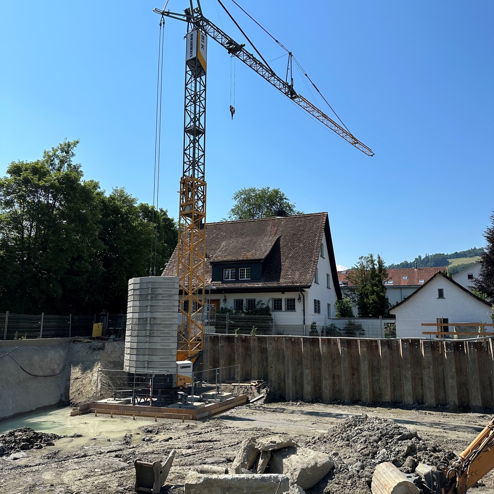 Baustart Mehrfamilienhaus in Wabern